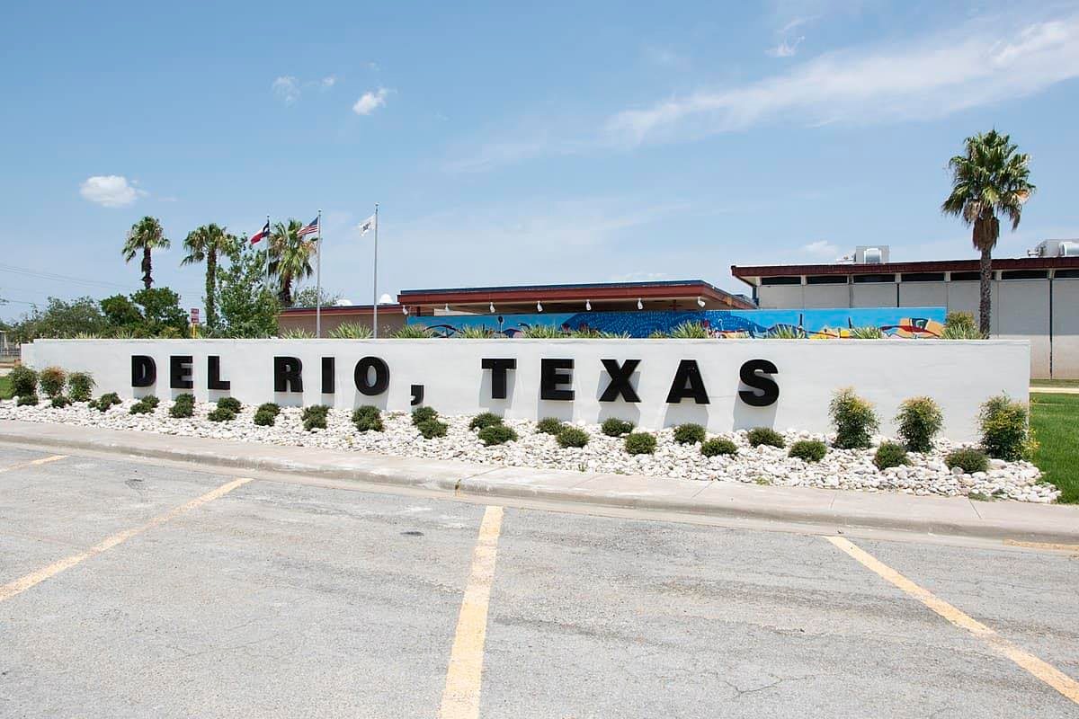 The Del Rio, Texas city sign