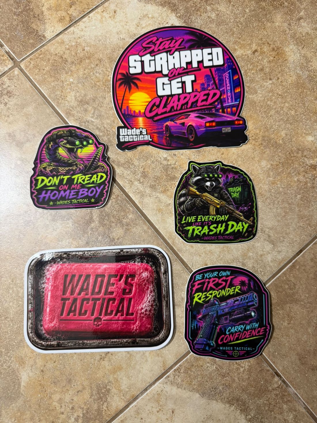 Wade's Tactical sticker pack